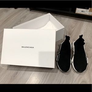 BALENCIAGA Speed Sneakers with White Sole Size 6